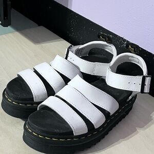 White Dr. Martens Sandals